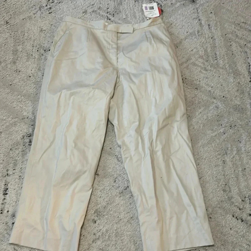 Liz Claiborne Woman Petite Anissa Tan Pants Size 20P NWT - See Callout - Picture 1 of 6